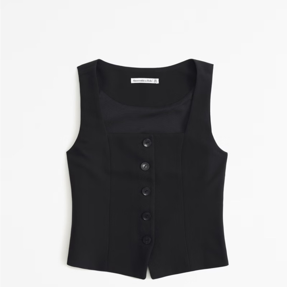 Mara Tailored Vest Squareneck Set Top